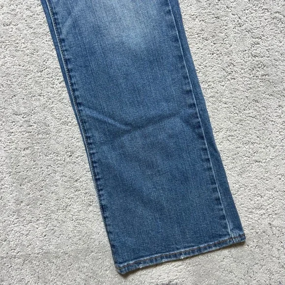 American Eagle Jeans Womens 12 Long Slim Boot Blue Denim Stretch Low Rise Y2k - Picture 5 of 16